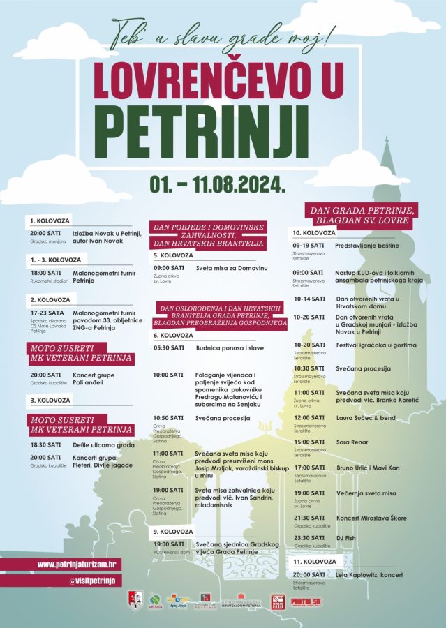 Program Lovrencevo U Petrinji 2024